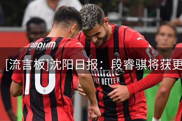 [流言板]沈阳日报：段睿骐将获更多机会，希望他早日扛起后卫线大旗